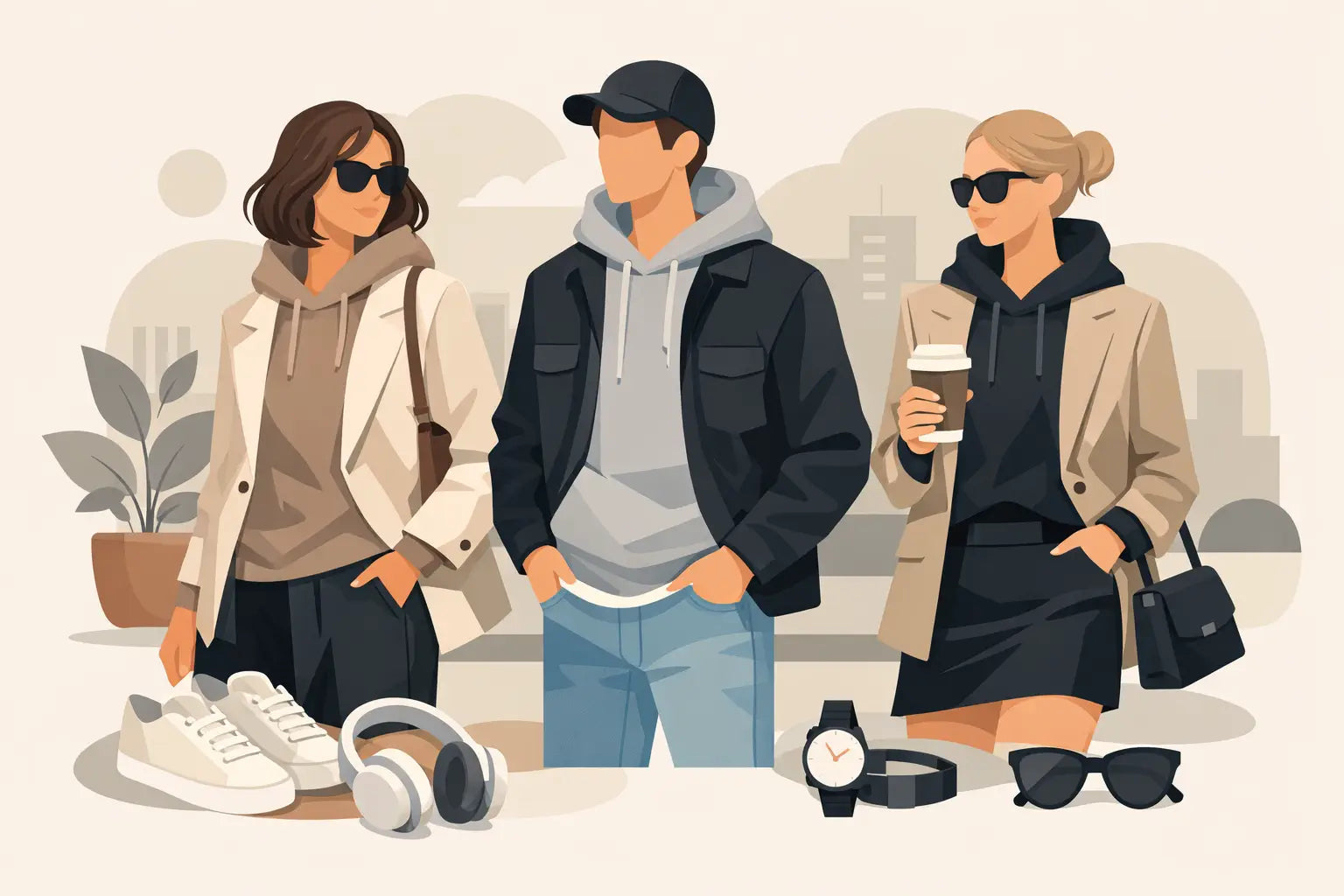 Wie kombiniere ich Unisex Hoodies modern?