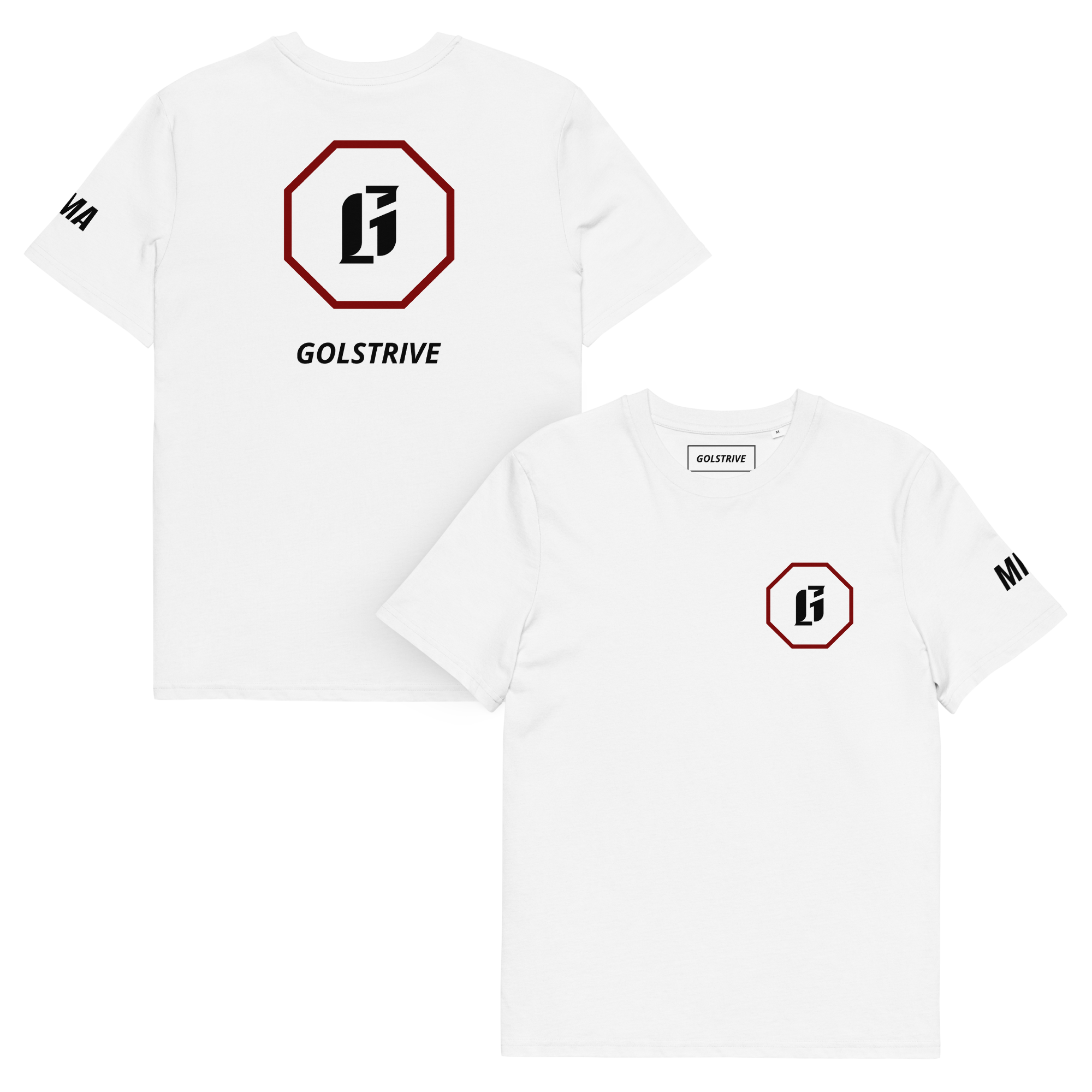 MMA Creator 1.0 Organic T‑Shirt (Blood Red) - Cage Collection